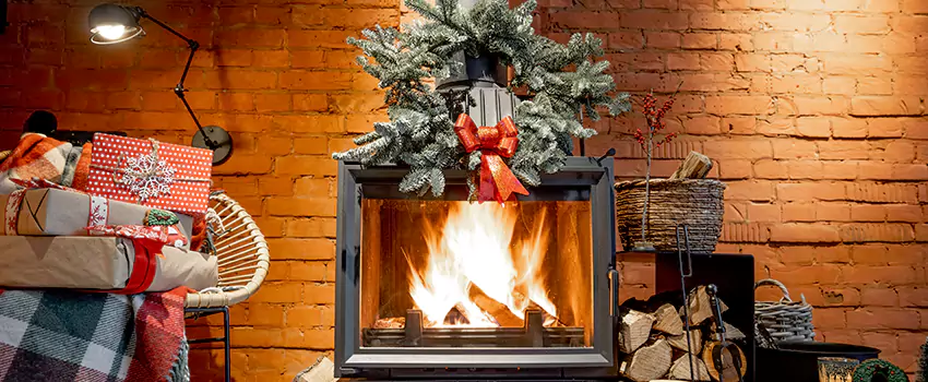 Travis Industries Linear Gas Fireplace Installation in Elmont, New York