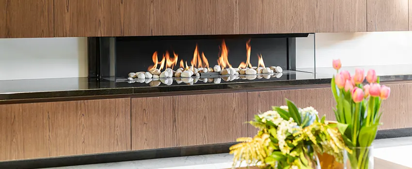 Double-height Fireplace Design Refurbishment in Elmont, New York