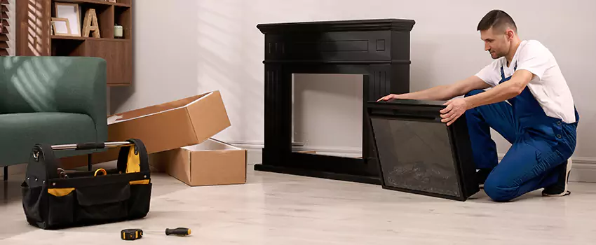 Old Rusted Metal Fireplace Repair And Replacement in Elmont, NY