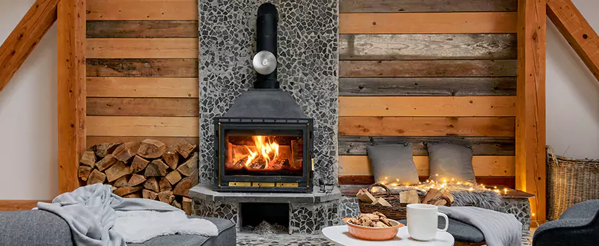 Thelin Hearth Products Direct Vent Gas Stove Fireplace Inspection in Elmont, New York